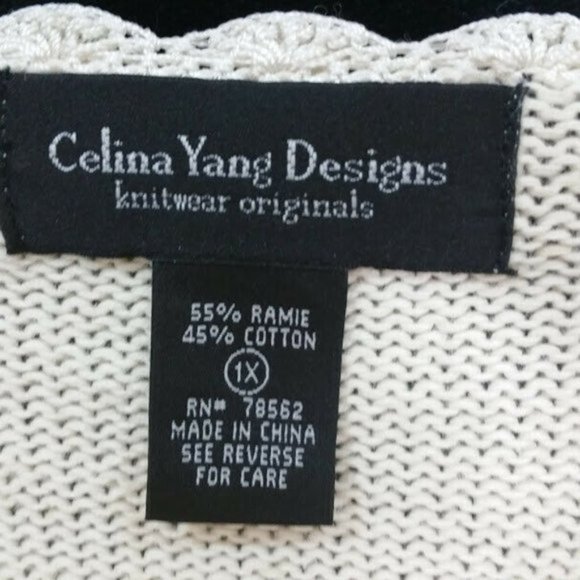 Celina Yang Designs knitwear Ramie sweater top - Picture 8 of 8